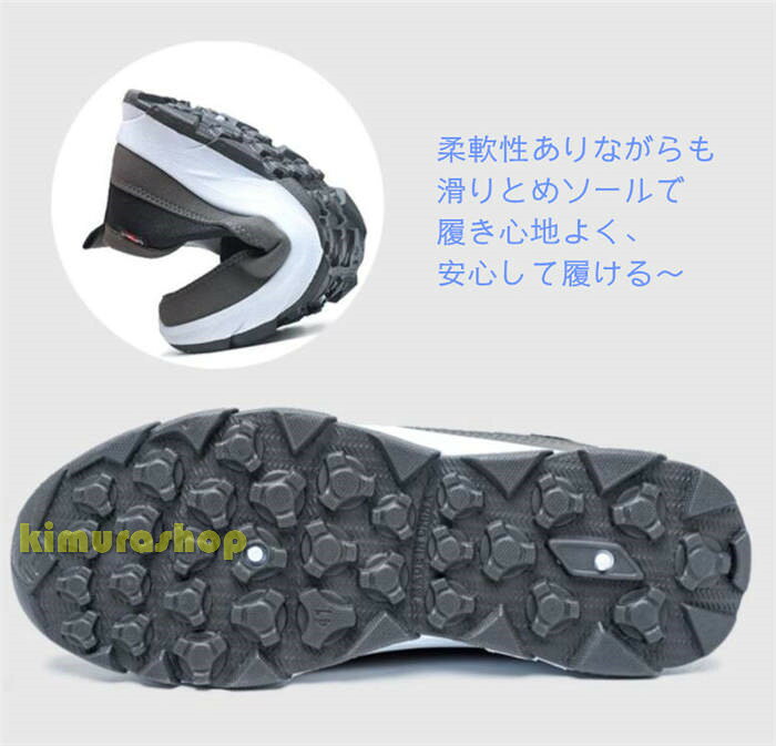 軽量＋通気＋2タイプスニーカーメンズスリッポンシニアメッシュスニーカー通気サイドゴア春夏秋カジュアルシューズ防滑男性介護シューズ高齢者軽量軽い歩きやすい痛くない滑りと? showcase-10014404 Show Case 楽天市場店 サンプル画像2