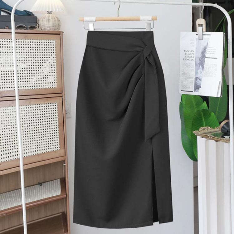 レディース 制服 ビジネス きれいめ 洗える 仕事用 膝丈 ウエストゴム ボトム 通勤 スカート ハイウエスト ミモレ丈タイトスカート ストレッチ 事務 フォマ ユニフォーム オフィス 面接 showcase-10008256 Show Case 楽天市場店 サンプル画像2