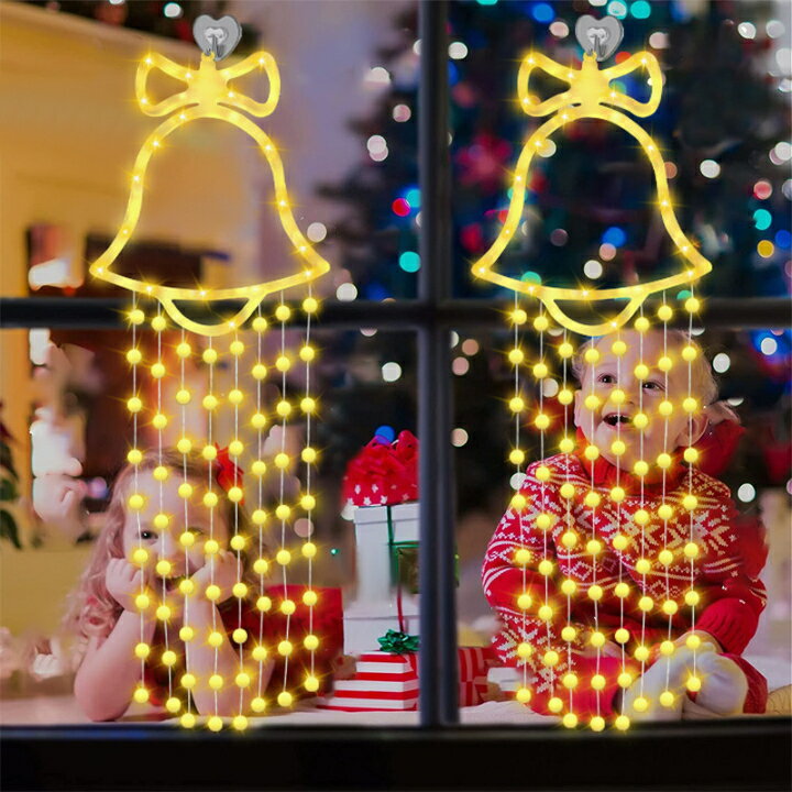 クリスマスベル飾りライト ledイルミネーションイト クリスマス 飾り 電飾 電池/USB式 防水 クリスマスオーナメント モチーフライト