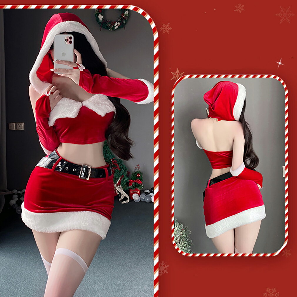 乐天商城 - サンタスカートセット コスプレ セクシー 可愛い バニーガール サンタコス 衣装 サンタクロース 仮装 レディース クリスマス コスチューム ミニスカサンタ 女性 彼女 クリスマスプレゼント