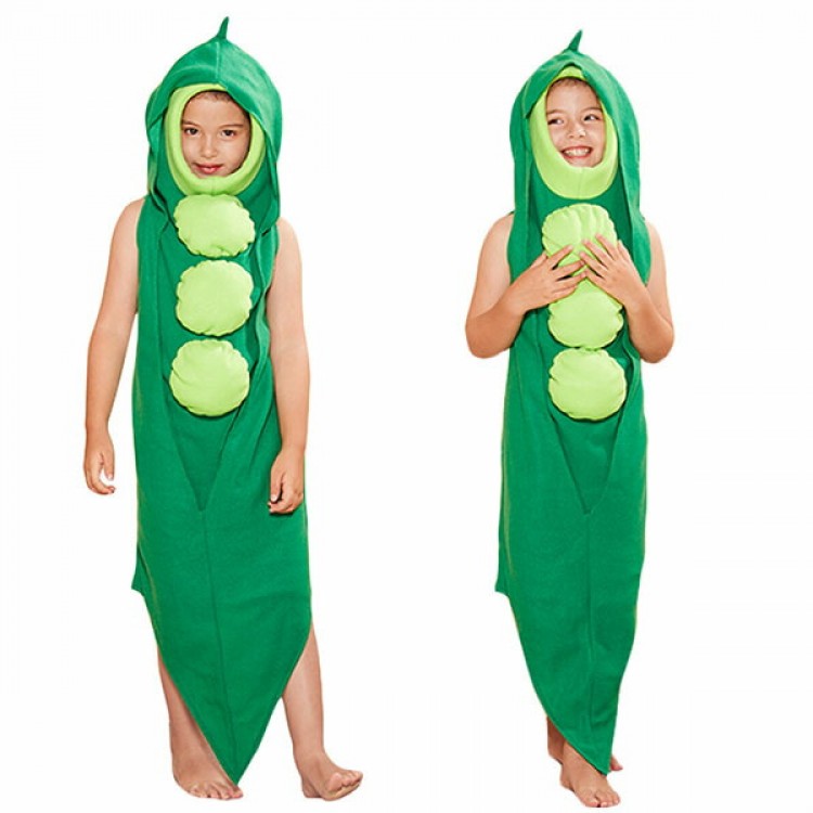ハロウィン衣装 さやえんどう 野菜 子供 コスプレ衣装 着ぐるみ えんどう豆 さやエンドウ 変装 エンド..