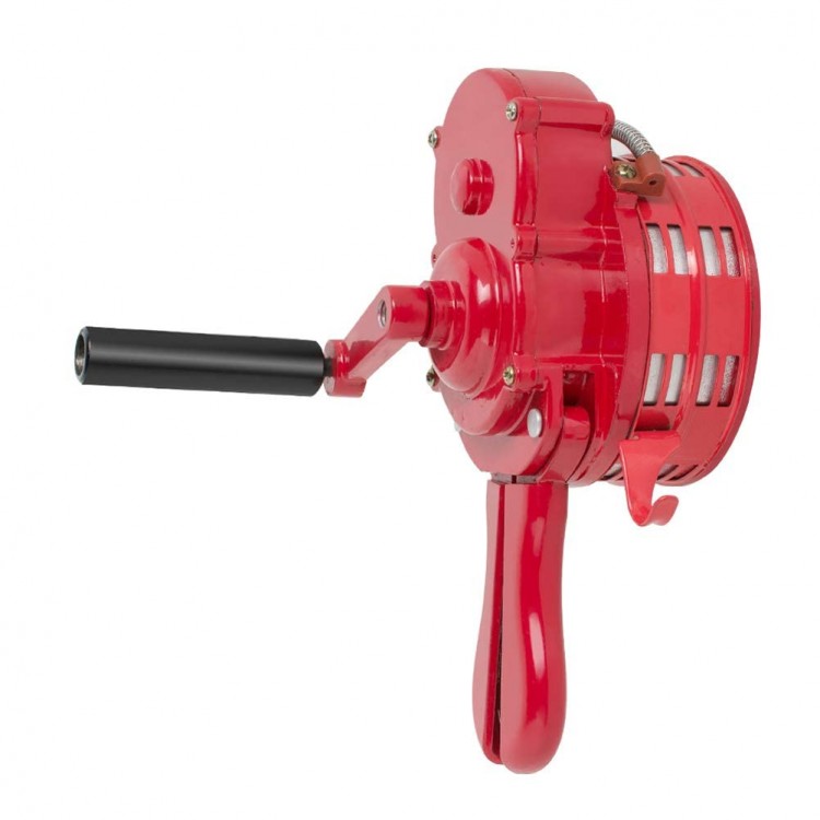 手動式ハンディサイレン ハンドヘルドアラーム 固定ハンドクランクエアアタックアラーム 緊急サイレン 防災ラジオ 手回し 警報 範囲500m 電源不要 津波 地震 防災訓練 電池不要