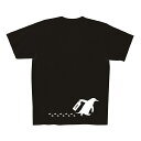 楽天笑服亭【nadeyo】SAKEペンギン_Tシャツ【ブラック】お酒 日本酒 ビール ペンギン マゼランペンギン 泥酔 酔っ払い 飲み会 Tシャツ 半袖