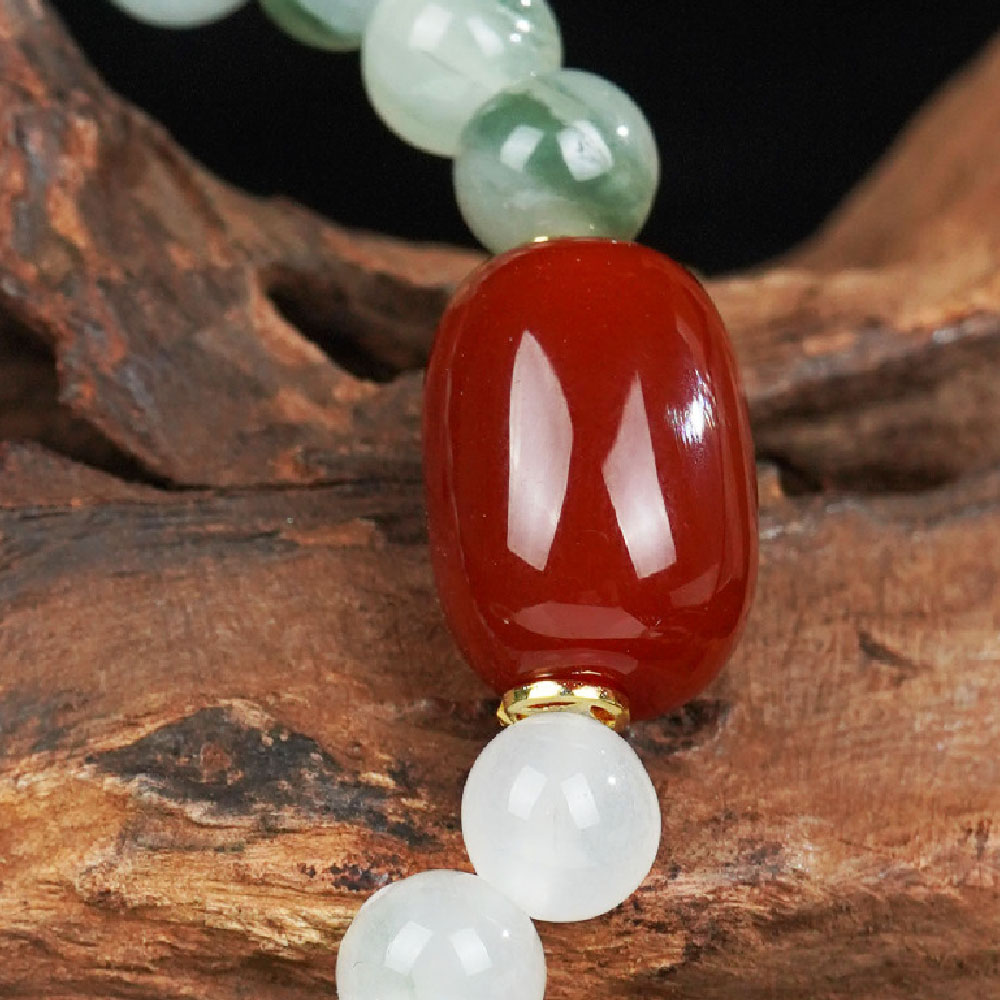 [開運 金運 仕事運 ] 天然石 ブレスレット 8MM ストロベリークォーツ 天然石ブレスレットパワース トーンブレスレッ スアクセサリー