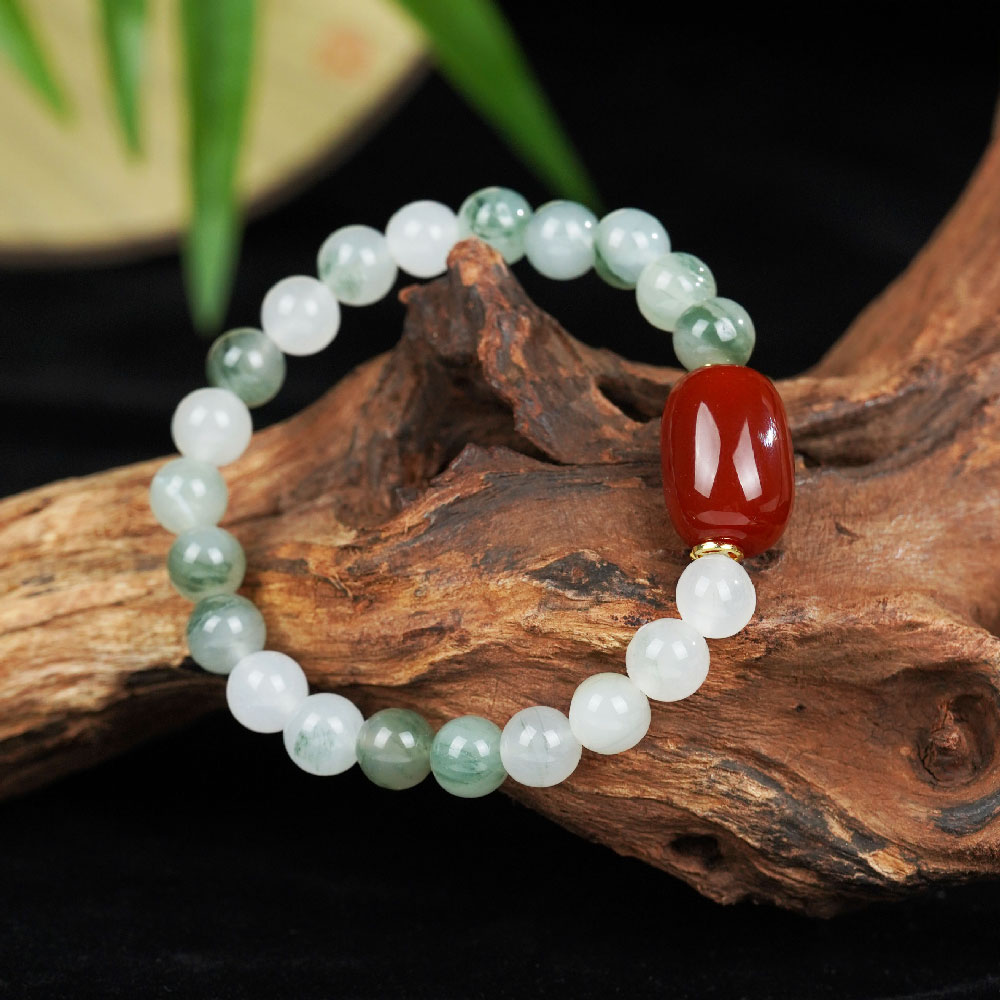 [開運 金運 仕事運 ] 天然石 ブレスレット 8MM ストロベリークォーツ 天然石ブレスレットパワース トーンブレスレッ スアクセサリー