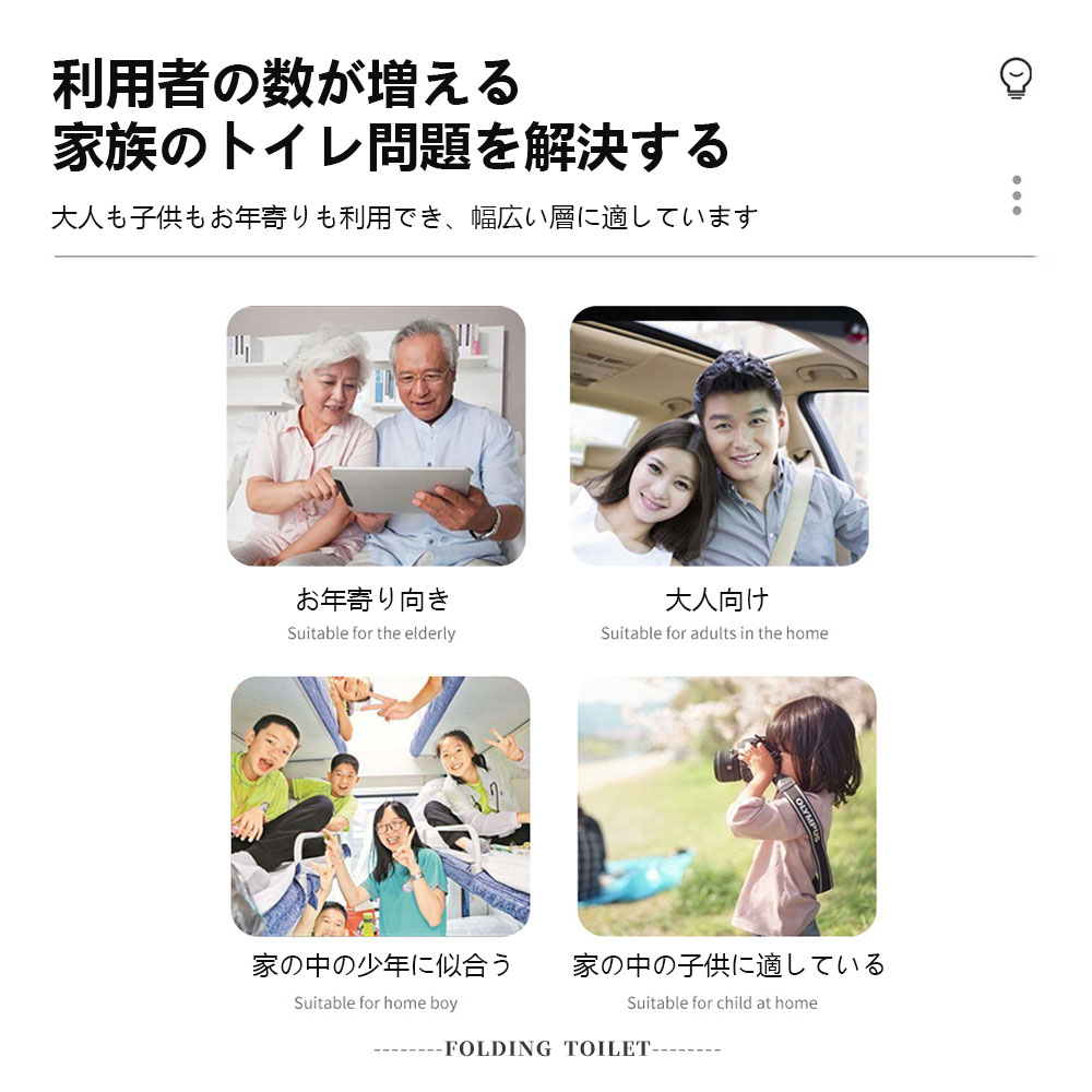 簡易トイレ 折りたたみ ポータブルトイレ 携帯トイレ 非常トイレ 防災トイレ 仮設トイレ トイレ 便器 非常用 災害用 防災 防災グッズ 3