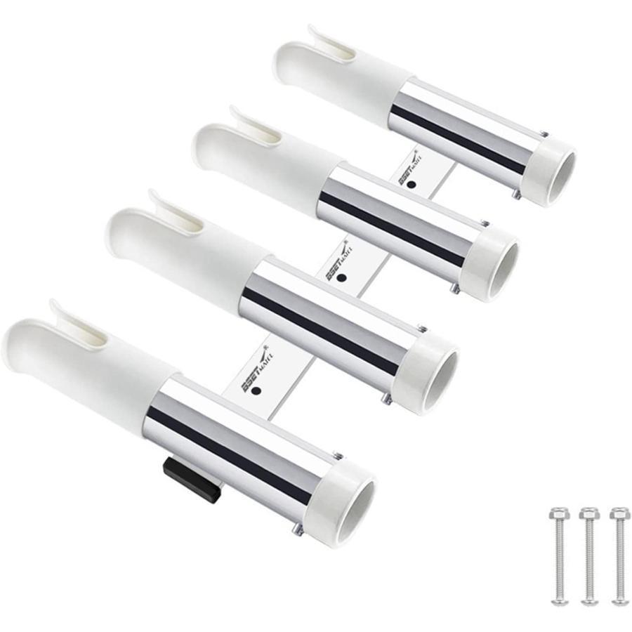 2 3 4連釣りロッドホルダー 船用釣竿ホルダー ステンレス鋼釣り竿スタンド 船竿置きブラケットソケット..