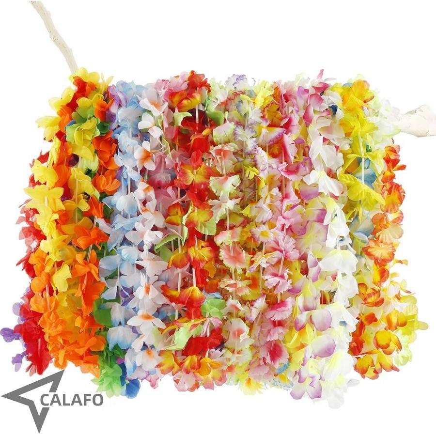 ハワイ花輪 花輪 ハワイアンレイ 50本入り 祝い 精巧なデザイン パーティーや結婚式や宴会などに適用 ..