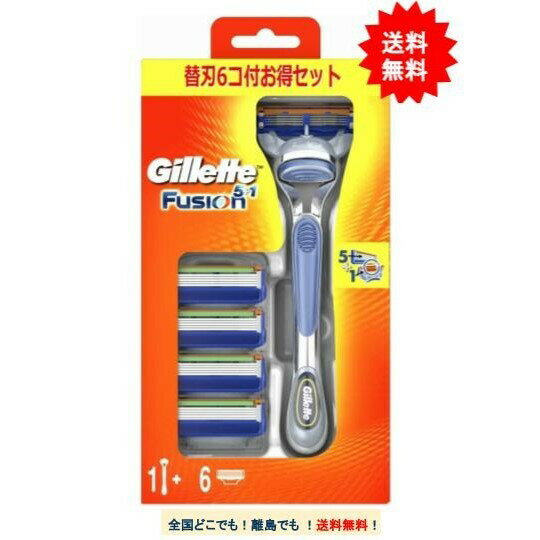 ジレット フュージョン 5+1 マニュアル 本体 + 替刃6個付 [お得セット]【送料無料】のサムネイル
