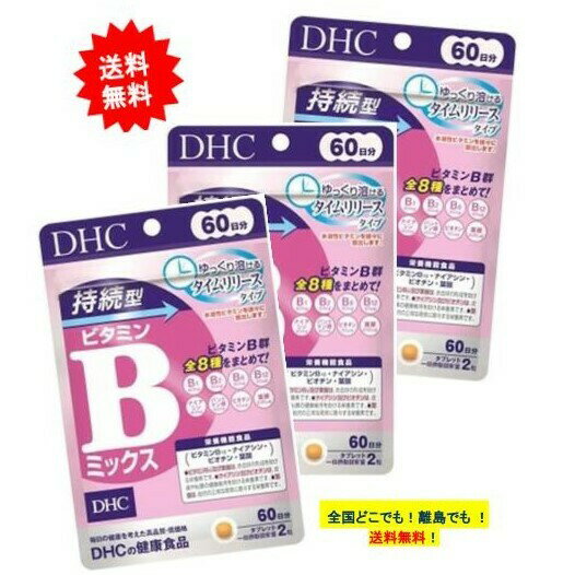 DHC 持続型 ビタミンBミックス 60日分(120粒入) × 3個セット 栄養機能食品【送料無料】