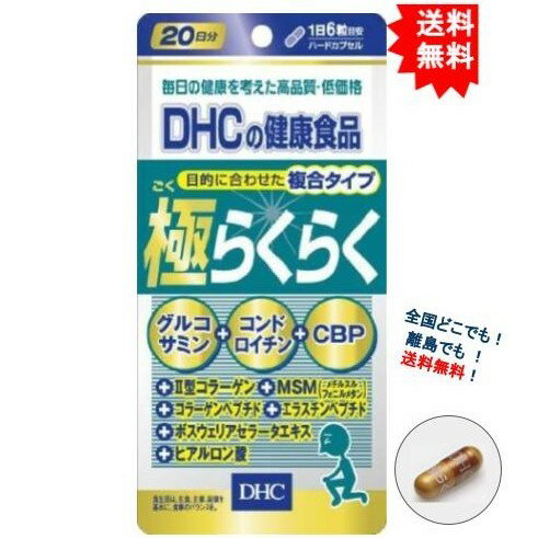 目的に合わせた複合タイプ【DHC】極らくらく 20日分 (120粒) × 1袋 【送料無料】