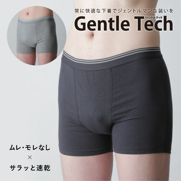 ジェントルテック ボクサーパンツ 尿漏れパンツ 男性用 失禁パンツ 前開き メンズ 紳士用 大きいサイズ..