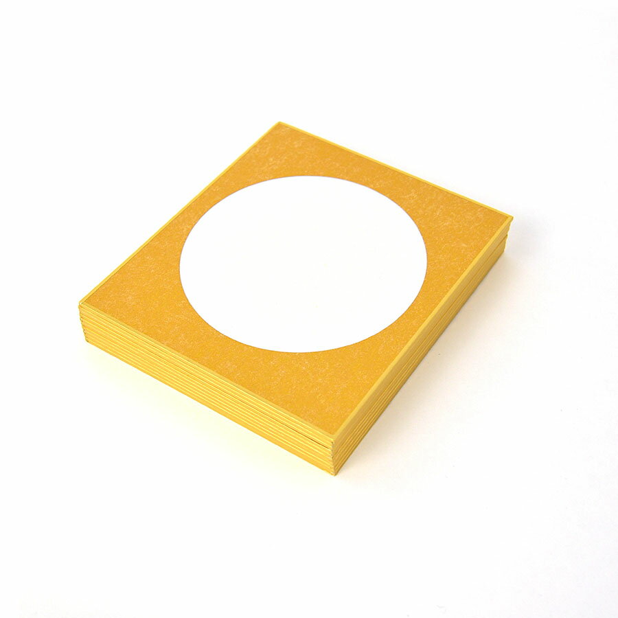 豆色紙 外金 円窓 10枚