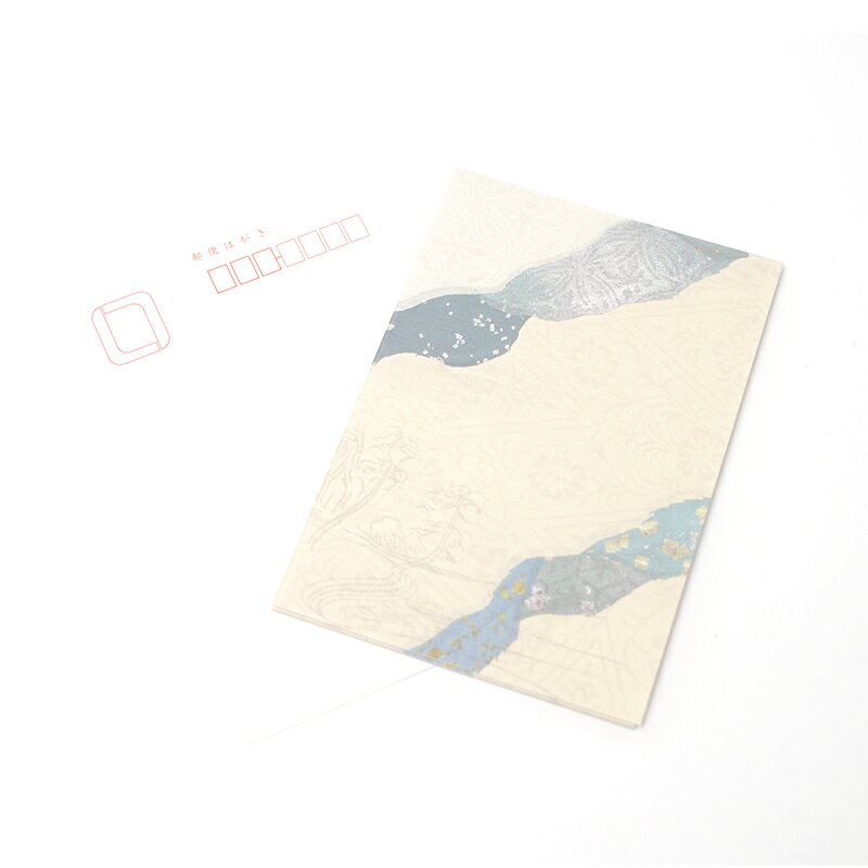 【商品ローマ字】hagaki korin - はがき こうりん【商品サイズ】100×148mm【枚数】10枚入＃便箋・葉書/＃はがき/＃郵便はがきサイズ/＃枚数10枚/＃横書き/＃縦書き/＃柄入り/＃料紙箋/＃ベージュ系/＃郵便番号枠あり(はがき)