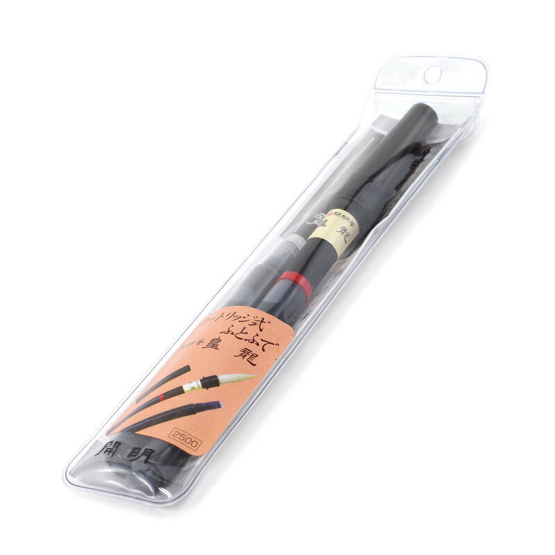 【商品ローマ字】futofude koryu【メーカー】開明【商品サイズ】Φ20×230mm【色】墨色【タイプ】毛筆【字の太さ】太字【インク】＃筆ペン/＃開明/＃太筆筆ペン/＃黒インク/＃毛筆タイプ/＃太字毛毛筆の魅力を見事に再現した極太筆ぺん。やわらかくまとまりの良い穂先は色紙書きや毛筆書写にも適しています。やわらかくまとまりの良い穂先です。筆記時の全長230? スペアー液墨:1本入