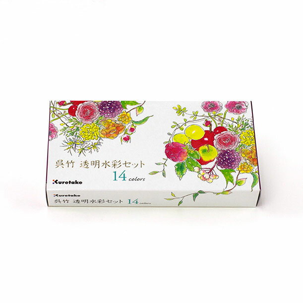 【商品ローマ字】suisaiset "phys"【商品サイズ】16.5×8.6×2.3cm＃画材用品/＃水彩/＃呉竹/＃フィス/＃14色