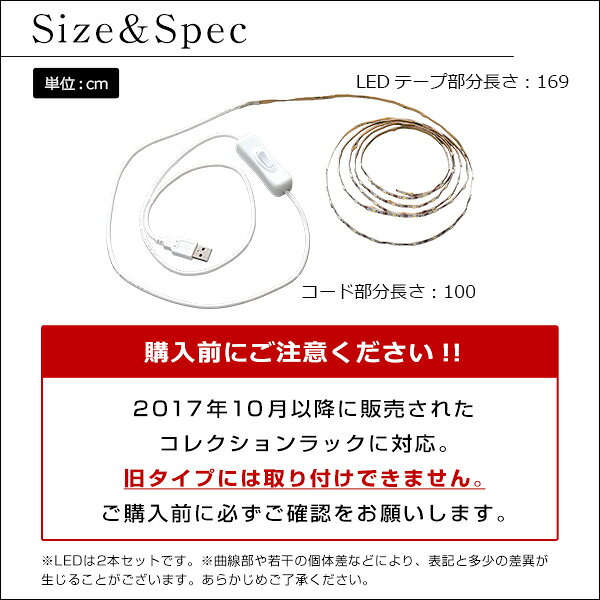 コレクションラック専用LEDテープライトUSBタイプ [2]