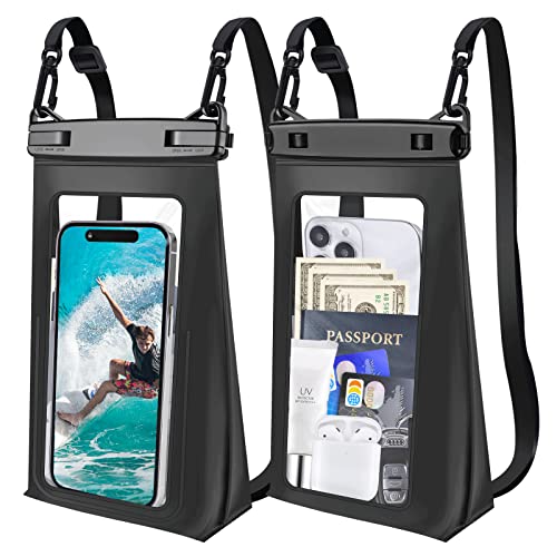 乐天商城 - スマホ 防水ケース マチ付き設計 ブラック 防水バッグ 大容量 IPX8認証 顔認証 撮影 通話 タッチ快適 お風呂、温泉、潜水、雨、海などに最 防水携帯ポーチ IPhone14 13 12 11 Pro Max X Xs XR 8 7 6 Plus 5/G