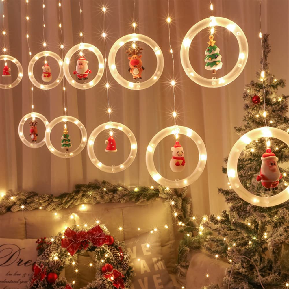 カーテンライト クリスマスツリー 電飾 クリスマスイルミネーション 屋内屋外兼用 ...