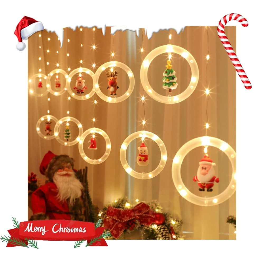 カーテンライト クリスマスツリー 電飾 クリスマスイルミネーション 屋内屋外兼用 ...