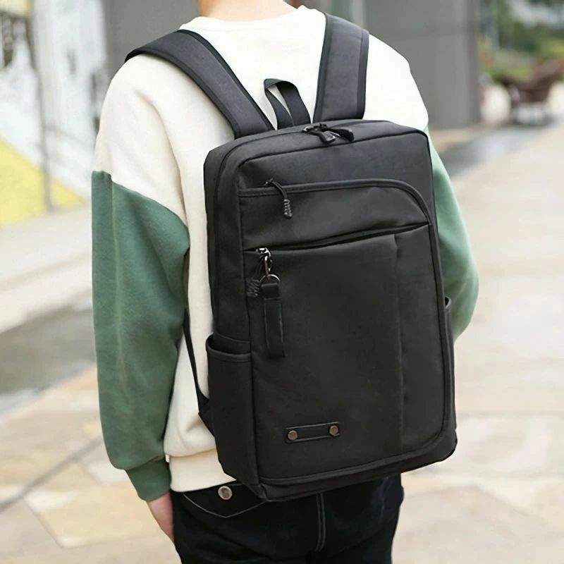 【送料無料】 リュックサック メンズ 紳士用 デイパック パソコン用カバン 男性 高校生 大学生 サイドポケット 多収納 ビジネスバッグ 防水 無地 15.6インチパソコン収納 シンプル カジュアル