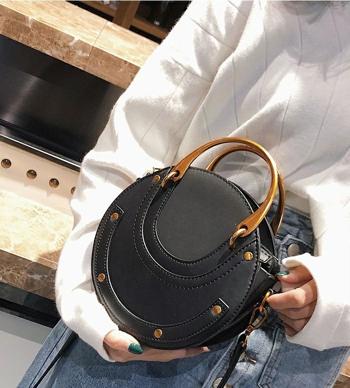 【送料無料】 2wayバッグ ショルダーバッグ ハンドバッグ 自立型 手提げ 肩掛け 斜め掛け レディース 女性 鞄 カバン ラウンド 丸型 レザー調 フェイクレザー ファスナー お洒落 大人可愛い 婦人