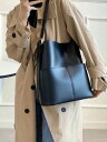 【P10倍ポイント】 レディース バッグ ショルダーバッグ 大容量のファッショナブルな韓国スタイルの女性のショルダー バッグ大容量のバケツ バッグ、ワイド スト...