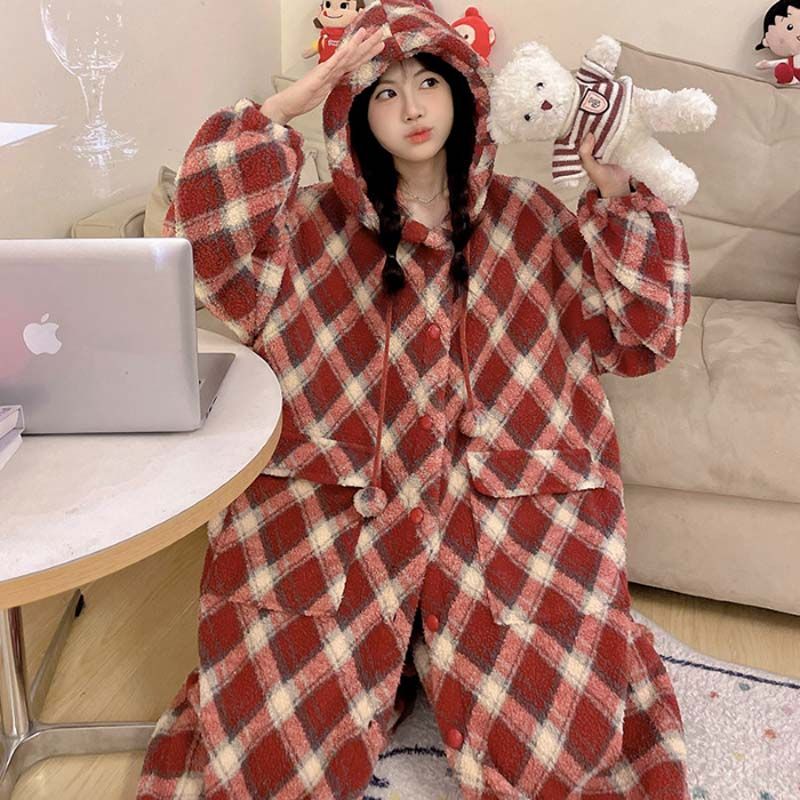 着る 可愛い ガウンケット 冬用 フランネル 一人暮らし 洗える レディース 前開き かわいい 秋冬 ルー..