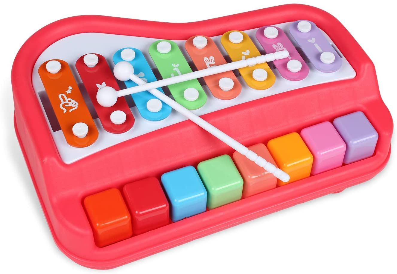 全商品10％OFFクーポン配布中 ピアノおもちゃ 知育 打楽器 セット 子供 おもちゃ 音楽玩具 子供教育用カラーパーカッションピアノ 音楽おもちゃのピアノ