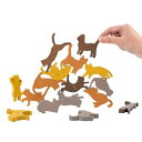 【全商品期間限定10%OFF】 積み木 ネコ 木材 知育玩具 かわいい 猫 16点セット