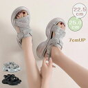 厚底サンダル スポーツサンダル ヒール7cm サンダル レディース 歩きやすい 疲れにくい キラキラ ストラップ 女っぽ モード系 ウェッジソール 美足 ビーチサンダル 大きいサイズ 痛くない 旅行 靴 大人 可愛い 送料無料 通学 通勤 プレゼント