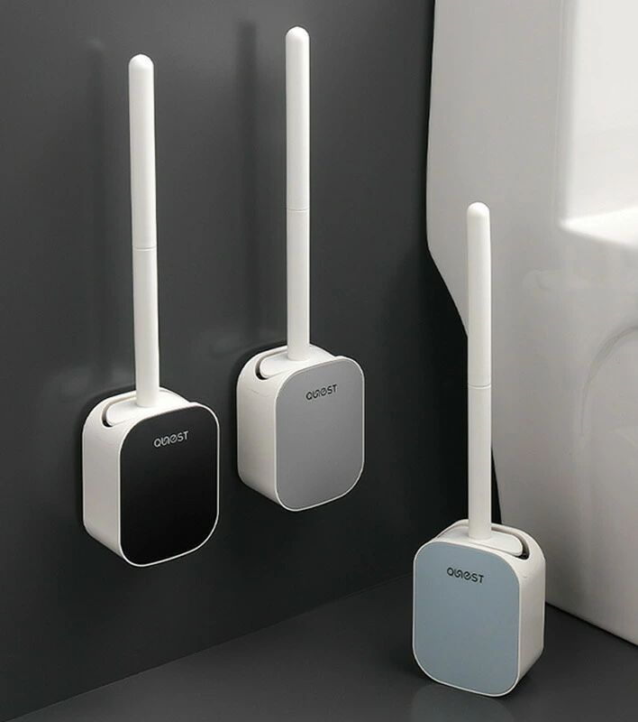 粘着シール 掃除用具 ホテルライク リコーレ 収納 壁付け トイレブラシ おしゃれ ケース付き トイレ用..