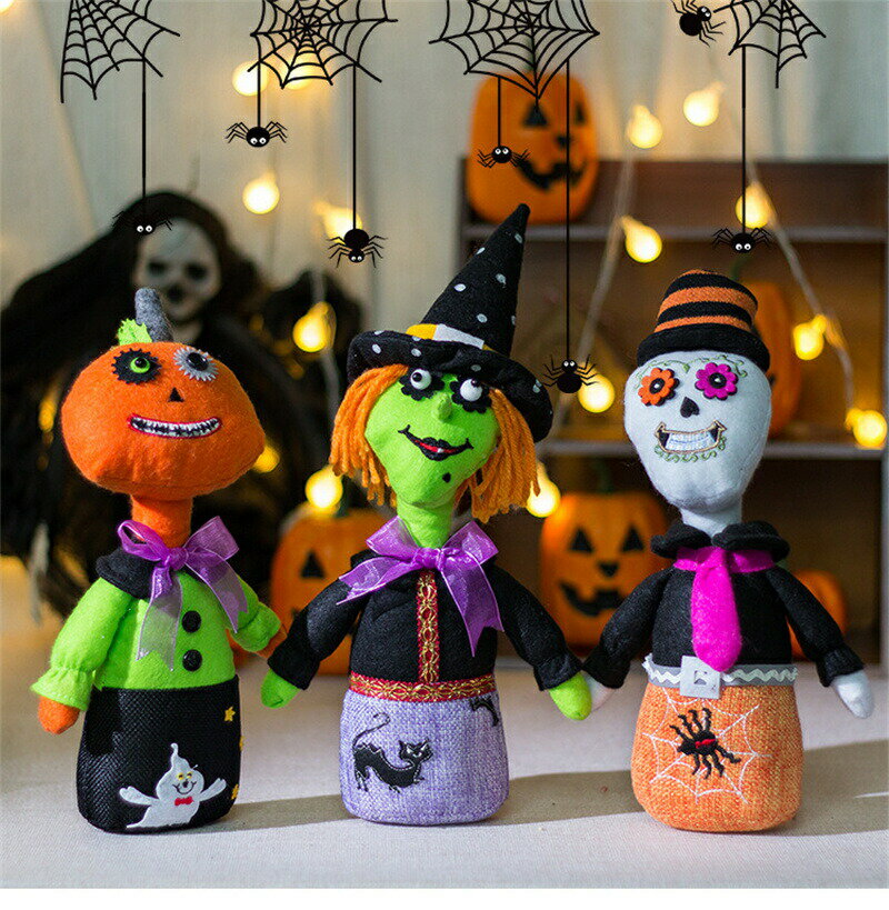全商品10％OFFクーポン配布中 ハロウィン 飾り 可愛い 装飾 かわいい 人形 魔女 骸骨 パンプキン テーブル お化け屋敷 ハロウィン ハロウイン置物 halloween パーティー 飾り インテリア 雑貨 ドール 玄関 デパート ショーウインドー プレゼント 贈り物