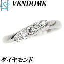 ★12/22 ヴァンドーム青山 ダイヤモンド リング 0.18ct プラチナ Pt950 ブランド VENDOME AOYAMA | ダイアモンド デイリーユース シンプル かわいい おしゃれ【中古】【SH89914】