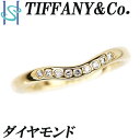 【4/18～21 FASHION SPECIAL FAIR 5%OFF】ティファニー ダイヤモンド カーブドバンド リング K18YG エルサ・ペレッティ ブランド TIFFANY&Co. | 18金 ダイアモンド デイリーユース シンプル かわいい おしゃれ カジュアル【中古】【SH100102】