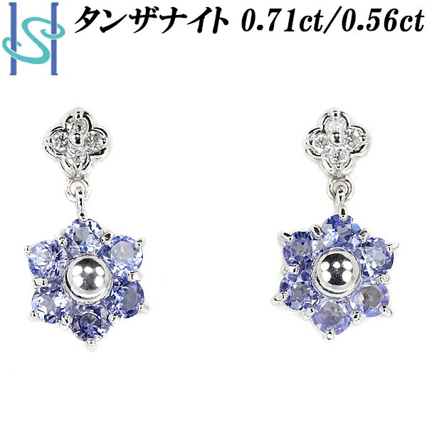 【中古】タンザナイトピアス1.72...