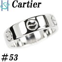 【5/1～5/7 FASHION SPECIAL FAIR 5%OFF】カルティエ ラブリング K18 ホワイトゴールド #53 地金のみ ブランド Cartier | 18金 K18WG デイリーユース シンプル かわいい おしゃれ【中古】【SH94595】