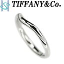 【5/1～5/7 FASHION SPECIAL FAIR 5%OFF】ティファニー カーブド リング Pt950 エルサ・ペレッティ 地金のみ 石なし 細め ブランド TIFFANY&Co. |プラチナ デイリーユース シンプル かわいい おしゃれ カジュアル【中古】【SH105518】