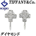 【5/1〜5/7 FASHION SPECIAL FAIR 5%OFF】ティファニー ダイヤモンド クルーシーフォーム イヤリング Pt950 TIFFANY&Co. クロス 十字 【中古】【123626】(4)