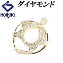 楽天スーパーSALE【最大50%OFF&全品5倍&最大3万円クーポン】ダイヤモンド ペンダントトップ K18イエローゴールド パヴェ 透かし 【中古】【125473】(4)