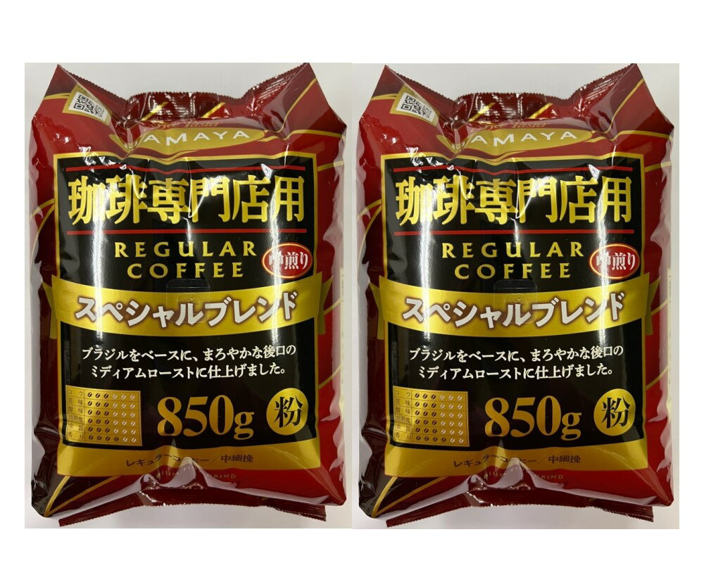 【2袋セット】ハマヤ 珈琲専門店用 スペシャルブレンド レギュラーコーヒー／中細挽 850g×2袋のサムネイル