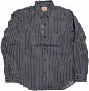 ビッグマイク 長袖 ヒッコリーストライプ ワークシャツ ネイビー メンズ BIG MIKE HICKORY STRIPE SHIRTS NAVY 014
