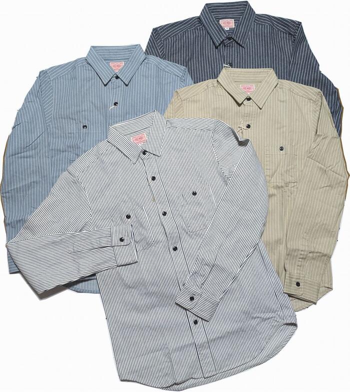 ビッグマイク 長袖 ヒッコリーストライプ ワークシャツ メンズ BIG MIKE HICKORY STRIPE SHIRTS 014