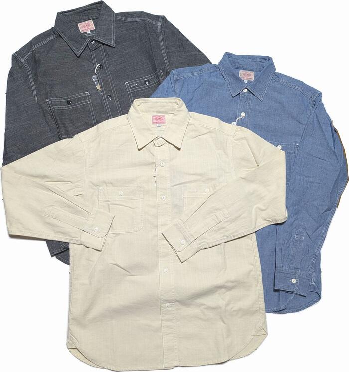 ビッグマイク 長袖 シャンブレー ワークシャツ メンズ BIG MIKE CHAMBRAY SHIRTS 001