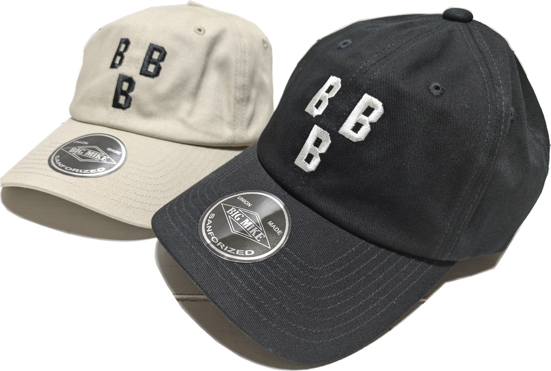 ビッグマイク × ニグロリーグ カーブ バイザーキャップ 10周年記念コラボ BIG MIKE NEGRO LEAGUE CAP BBB ブラック ベージュ bigmike 056