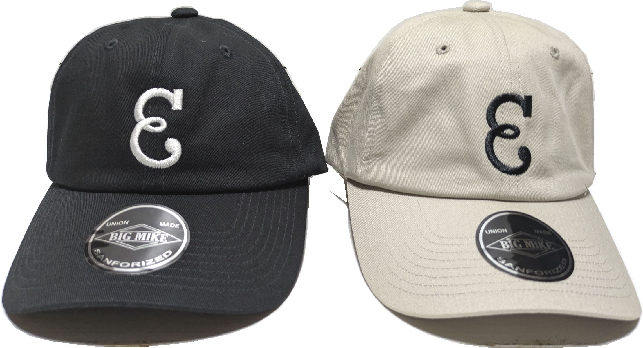 ビッグマイク × ニグロリーグ カーブ バイザーキャップ 10周年記念コラボ BIG MIKE NEGRO LEAGUE CAP E ブラック ベージュ bigmike 057