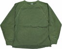ワラワラスポーツ ピグメント ダイ 13オンス クルー グラスグリーン メンズ スウェットシャツ 日本製 WALLA WALLA SPORT PIGMENT DYE 13oz CREW GRASS GREEN 039