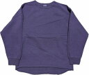 ワラワラスポーツ ピグメント ダイ 13オンス クルー パープル メンズ スウェットシャツ 日本製 WALLA WALLA SPORT PIGMENT DYE 13oz CREW PURPLE 042