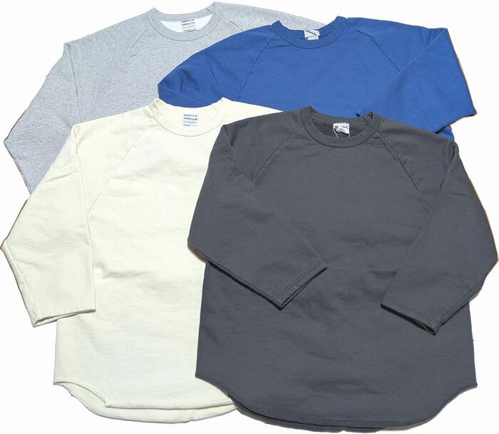 ワラワラスポーツ 9オンス フリース 3/4 ベースボール スウェット メンズ トレーナー 日本製 WALLA WALLA SPORT 9oz FLEECE 3/4 BASEBALL SWEAT 068