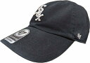 フォーティーセブンブランド クリーンナップ ベースボールキャップ 帽子 シカゴ ホワイトソックス ブラック 47BRAND CLEAN UP White sox baseball cap 002